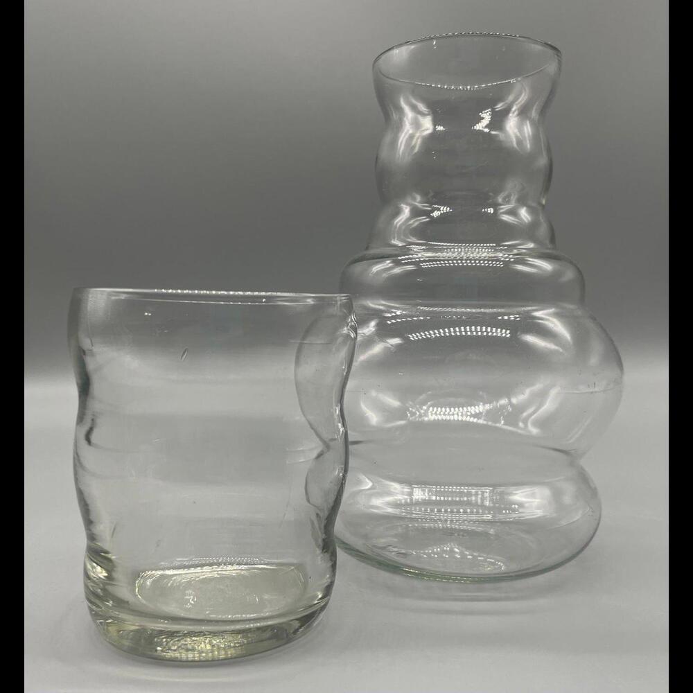 Elegant Glass Carafe and Tumbler Set